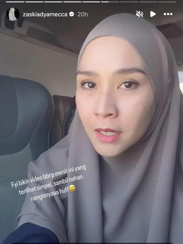 Unggahan Zaskia Adya Mecca. (Foto: Dok. Instagram @zaskiadyamecca)