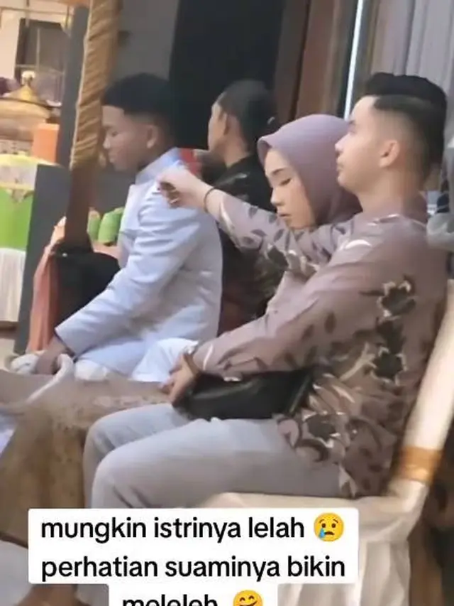 Viral, Aksi Cowok saat Pasangan Ngantuk di Kondangan Ini Tuai Perhatian