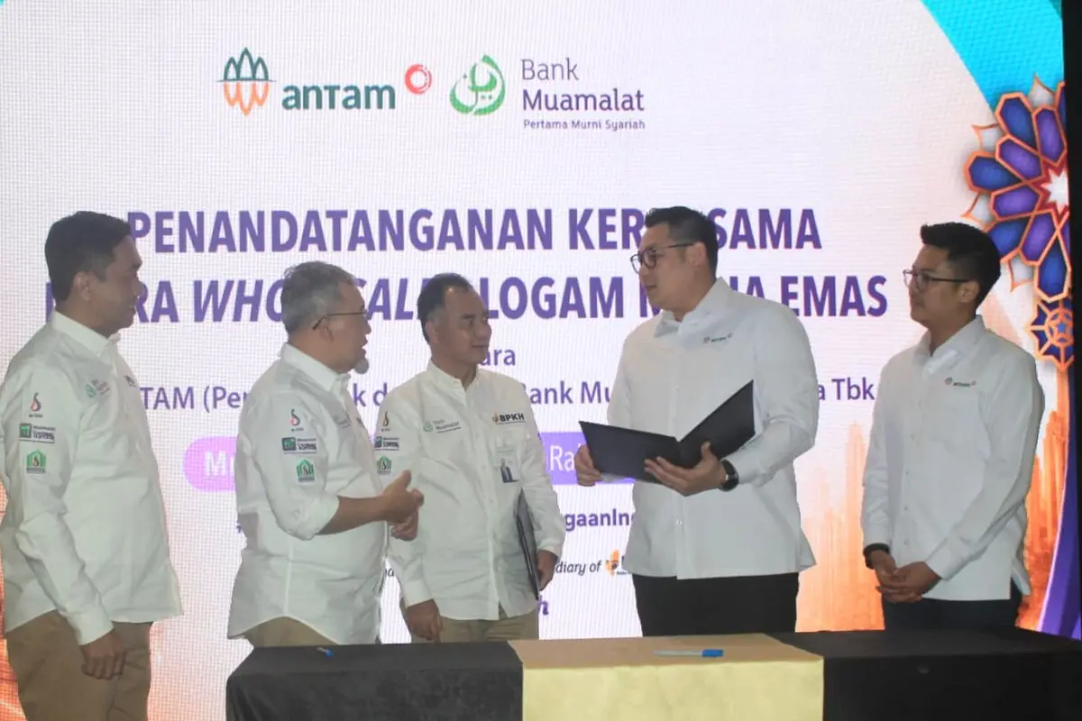Bank Muamalat dan ANTAM bersinergi dalam perdagangan emas fisik Logam Mulia ANTAM melalui jaringan kantor cabang maupun kanal digital Bank Muamalat.  (Dok Muamalat)