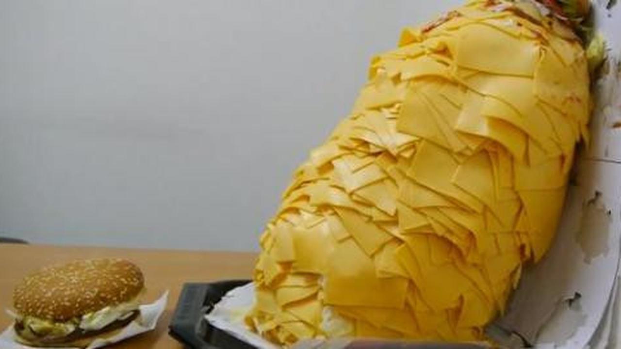 Mau coba burger berisi 1000 lapis keju ini?