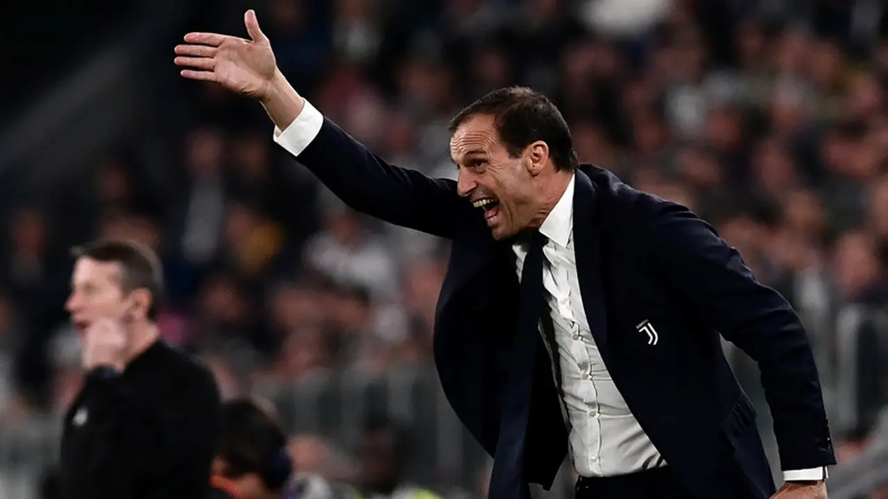 Pelatih Juventus, Massimiliano Allegri.