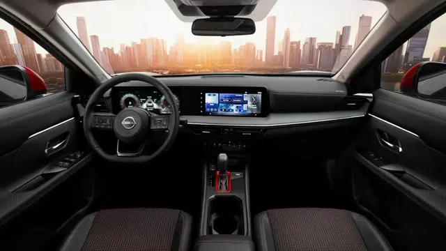 Interior Nissan Kicks 2025. (Carscoops)