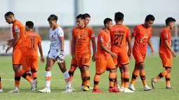 Sebelum menjalani laga terakhir, Persiraja telah dipastikan terdegradasi pada pekan ke-30 (11/3/2022) usai ditaklukkan oleh sang kampiun, Bali United dengan skor 0-1. (Bola.com/M Iqbal Ichsan)