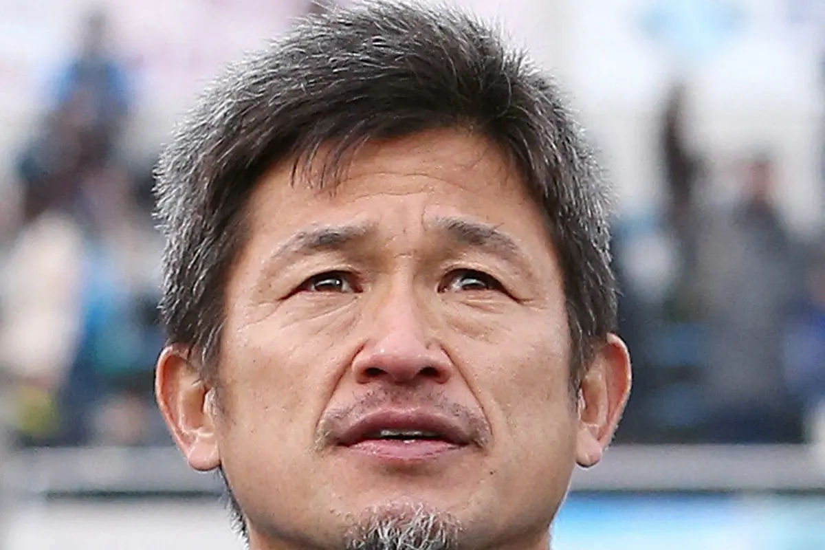 Kazuyoshi Miura alias King Kazu, pemain sepak bola profesional Jepang yang sudah berusia 54 tahun