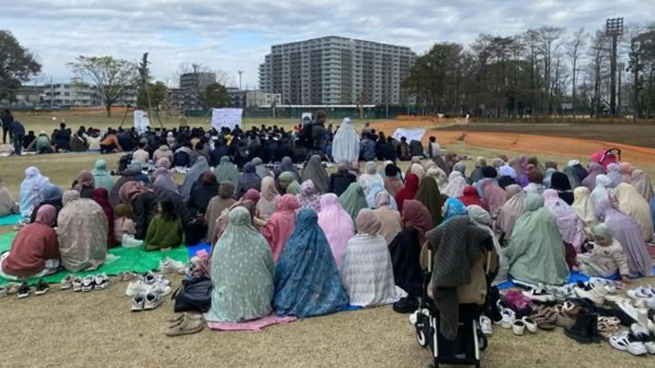 Pembangunan masjid di Chiba, Jepang.