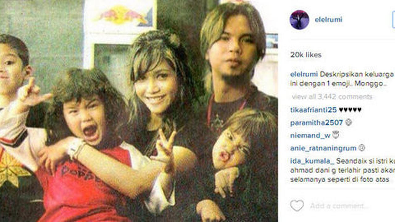 Posting foto mengharukan, El kangen Ahmad Dhani dan Maia bersama