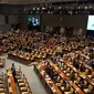 Suasana Rapat Paripurna ke-6 DPR Masa Persidangan I Tahun Sidang 2019-2020 di Kompleks Parlemen Senayan, Jakarta. Rabu (22/1/2020). Salah satu agenda yang dibahas dalam rapat paripurna adalah pengesahan RUU yang masuk Prolegnas prioritas 2020.  (Liputan6.com/Johan Tallo)