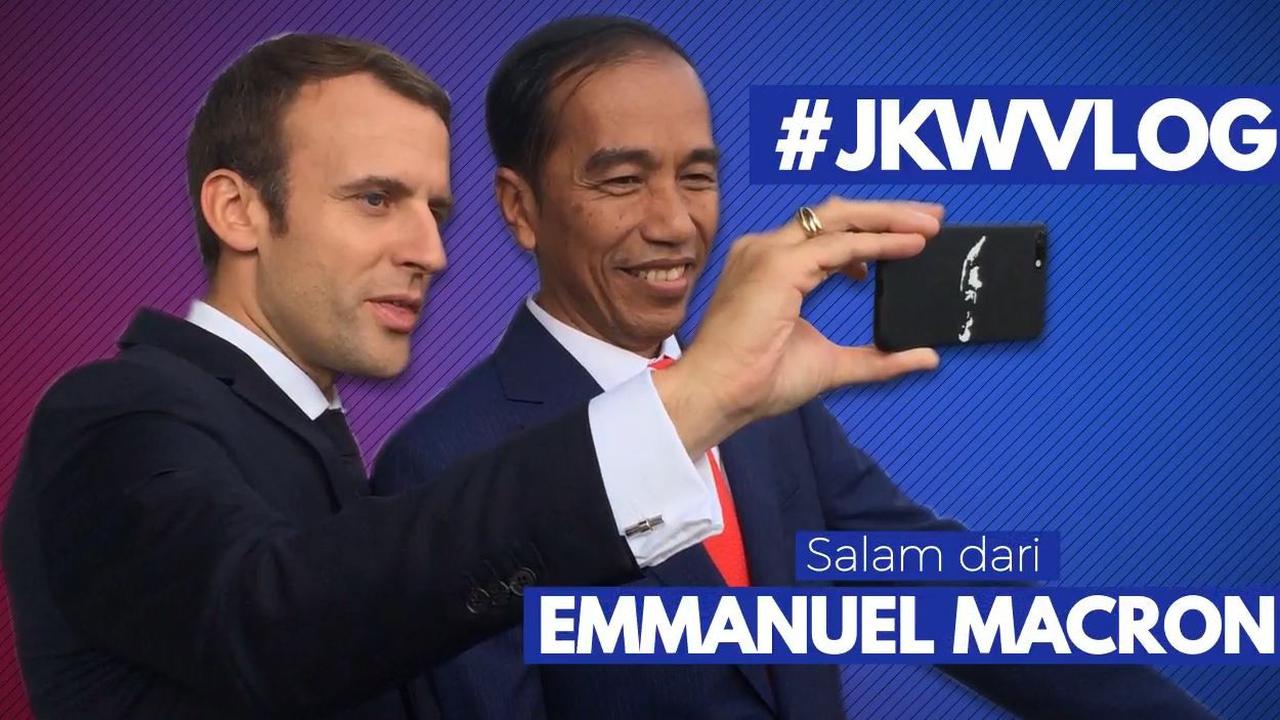 Vlog Presiden Joko Widodo dan Presiden Prancis Emmanuel Macron (vlog Joko Widodo)