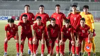 Skuad Vietnam mendapatkan bonus 500 juta dong atau Rp320 juta setelah menembus semifinal Piala AFF U-19 2022. (dok. VFF)