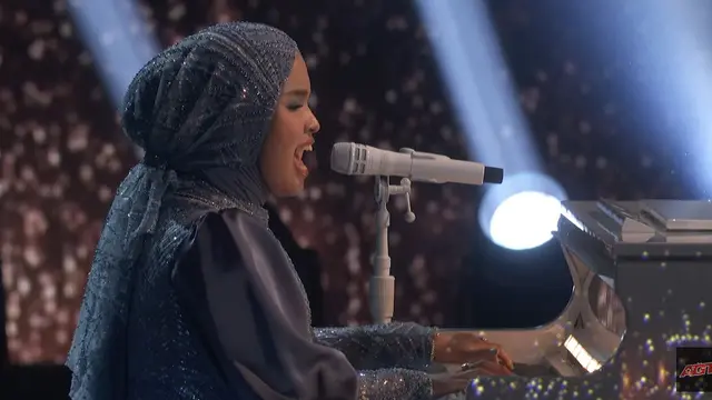 Putri Ariani dalam Final America's Got Talent. (Tangkapan layar YouTube/ America's Got Talent)