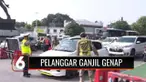 Kebijakan tilang ganjil genap bagi yang melanggar di tiga ruas jalan ibu kota resmi berlaku hari ini. Sistem ini diterapkan untuk membatasi mobilitas warga.