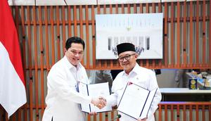 Kementerian Pemuda dan Olahraga (Kemenpora) RI menandatangani Nota Kesepahaman (MoU) dengan Kementerian Pendidikan Dasar dan Menengah (Kemendikdasmen) terkait sinergi tugas dan fungsi di bidang olahraga. (Dok. Kemenpora)