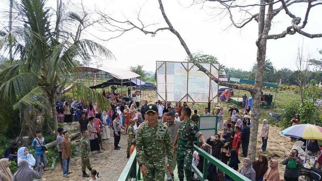 TNI AD Rampungkan Pembangunan Jembatan Gantung Aceh Tamiang, Akses Warga Kini Lebih Mudah