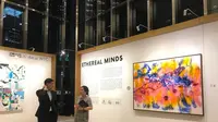 Pameran Lukisan 'An Exhibition by Taiwan by Taiwanese Women Artists: Ethereal Minds' di Gedung Wolrd Trade Center II, Jakarta (Aqilah Ananda Purwanti)