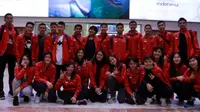 Tim Indonesia yang akan tampil di Kejuaaran Dunia Junior Bulutangkis 2016 di Bilbao, 2-13 November 2016. (PBSI)