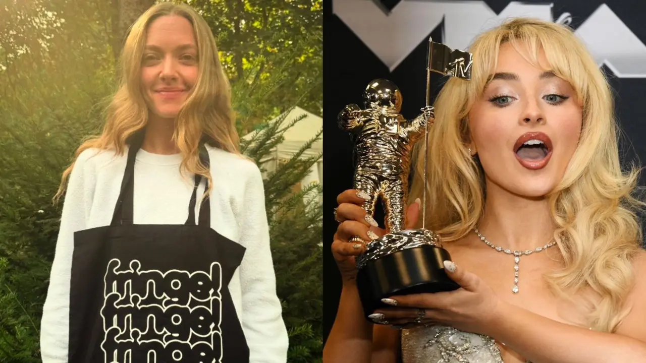 Amanda Seyfried dan Sabrina Carpenter (Instagram/@mingey dan @sabrinacarpenter)