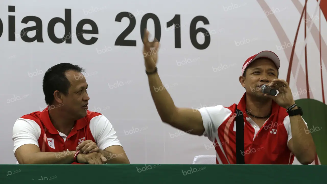 Rexy Mainaky & Richard Mainaky. (Bola.com/Arief Bagus)
