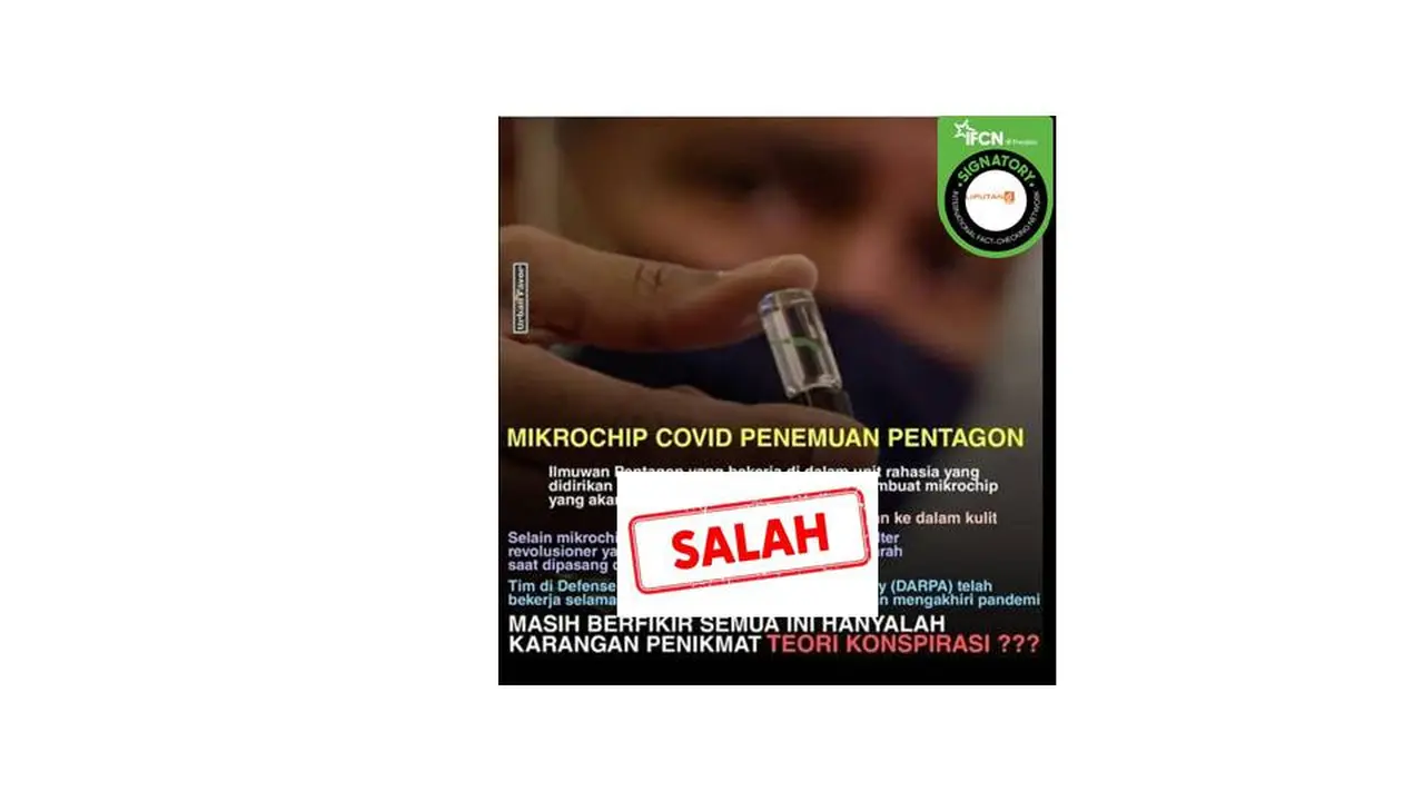 Cek Fakta Pentagon bikin mikrochip