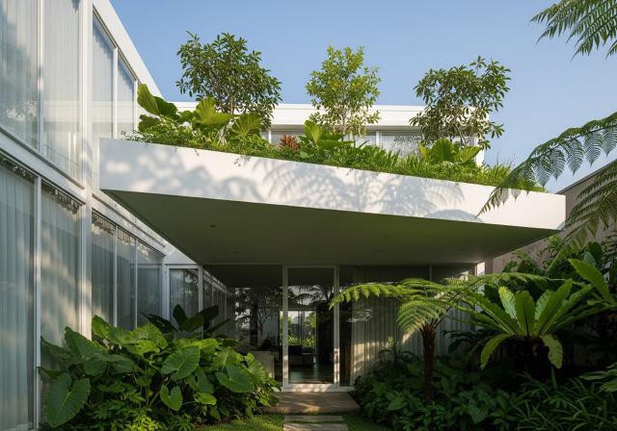 8 Inspirasi Rumah Compact dengan Atap Tanaman Hijau Anti Panas dan Bocor