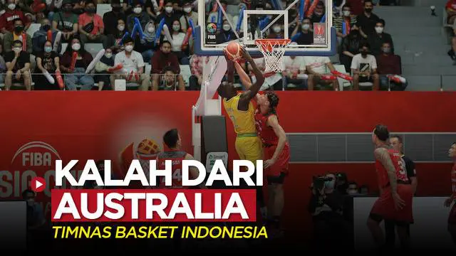 Berita motion grafis Timnas Basket Indonesia kalah dari Australia dalam laga ketiganya di Grup A FIBA Asia Cup 2022, Sabtu (16/7/2022) sore hari WIB.