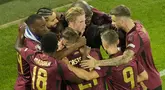 Kemenangan krusial Belgia atas Rumania tak lepas dari pengaruh Kevin de Bruyne.  Bintang Manchester City ini menjadi kekuatan pendorong di belakang De Rode Duivels dalam kemenangan dua gol mereka atas Rumania.  (Foto AP/Frank Augstein)