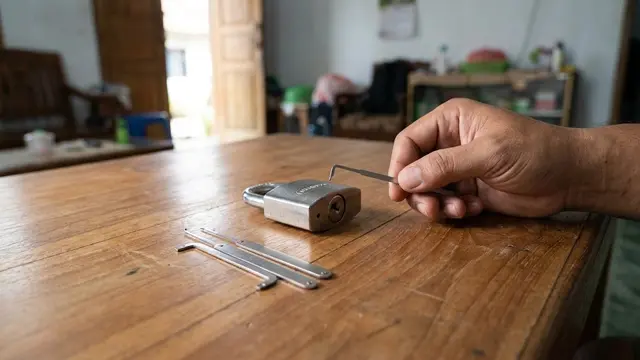 Membuka Gembok Menggunakan Lock Pick dan Jepit Rambut