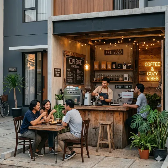 Coffee Corner Depan Rumah Minimalis