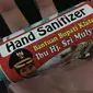 Hand Sanitizer berstiker Bupati Klaten (Foto: Solopos.com)