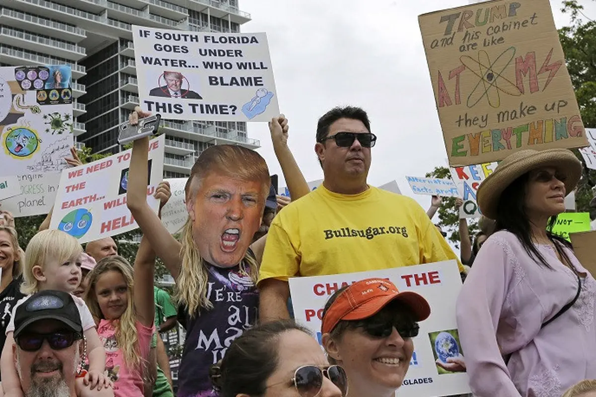 Aksi March for Science dan Hari Bumi (AP)