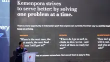 Menpora RI Erick Thohir saat memberikan keynote speech bertema "Sports As An Economic Powerhouse" di hari pertama Indonesia Sports Summit 2026 di JICC, Jakarta, Jumat (11/9). (Bola.co/Edu Krisnadefa)