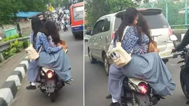 6 Drama Cewek Saat Naik Motor Ini Banyak Tingkah, Ada-Ada Saja - Hot
