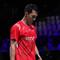 Tunggal putra Indonesia Jonatan Christie kalah dari wakil Prancis Christo Popov 19-21 dan 14-21 pada partai pertama Grup D Piala Thomas 2026 di Forum Horsens, Denmark, Rabu (29/4) dini hari. (foto: PBSI)