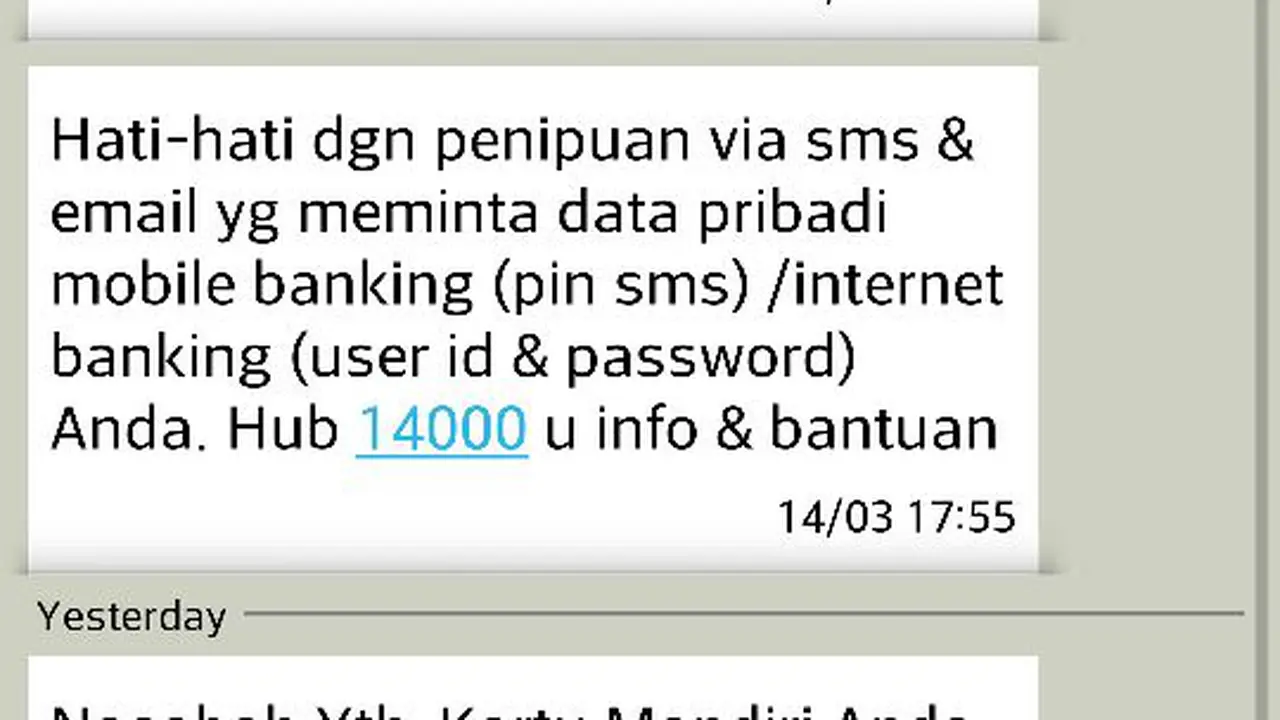 Pemblokiran rekening nasabah bank mandiri