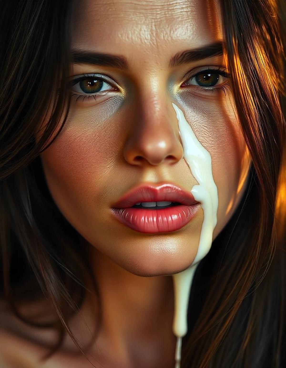 Ilustrasi wanita terkena cairan putih