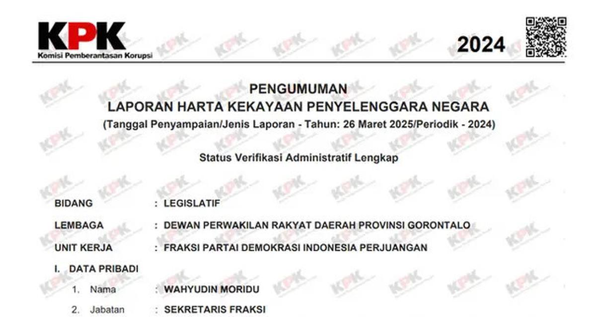 KPK 'Bidik' Wahyudin Moridu Usai Viral Mau Rampok Uang Negara