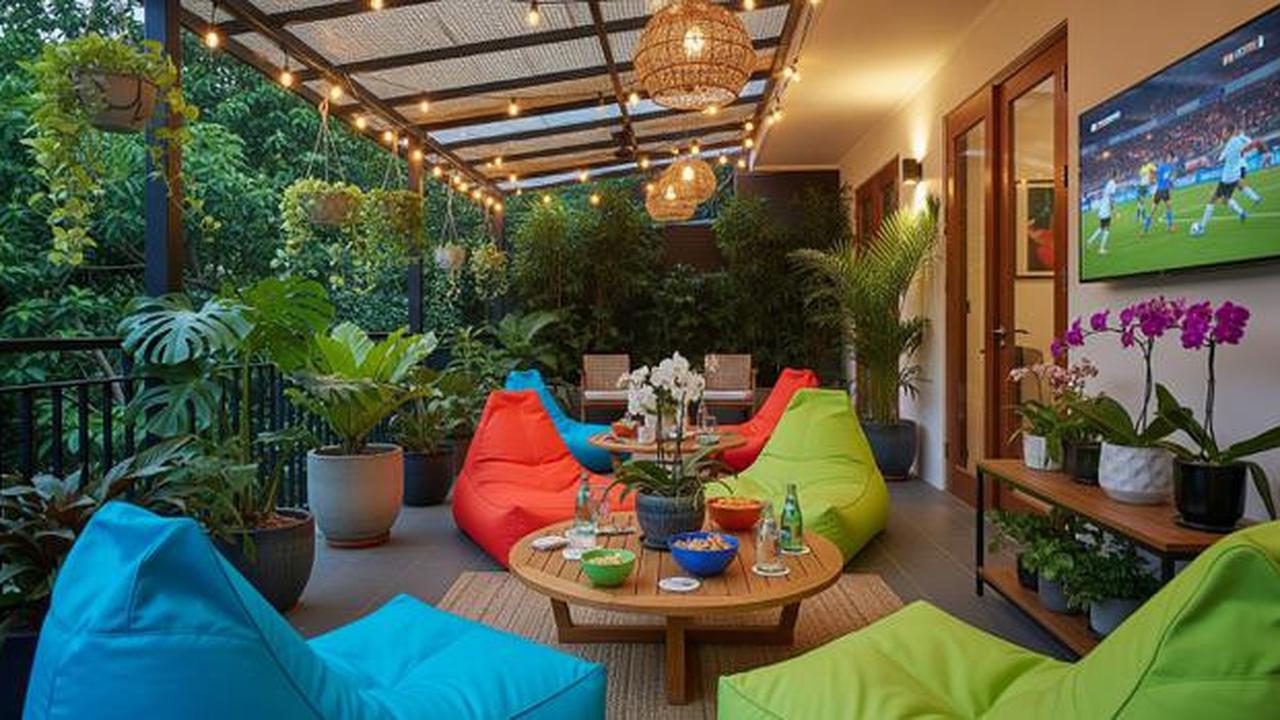 7 Desain Teras Kecil Tapi Kekinian dengan Bean Bag untuk Nobar Seru 2025