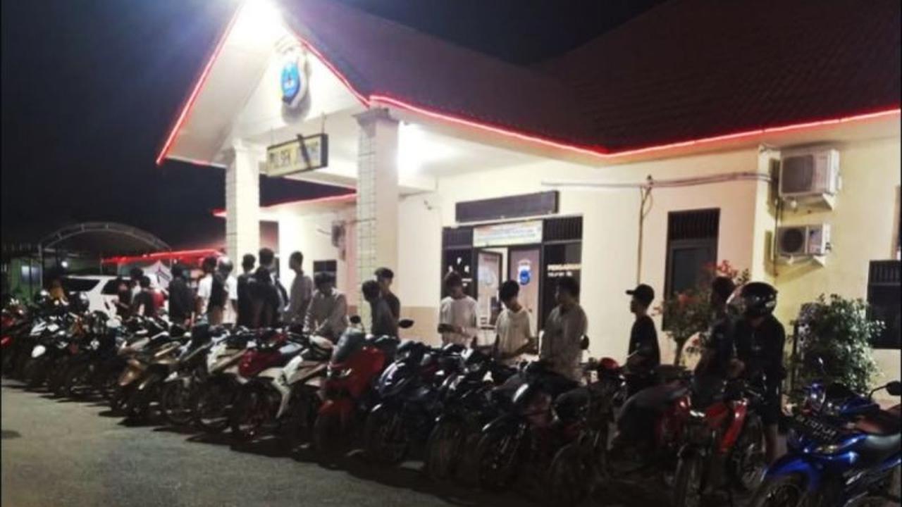 Polsek Jorong Amankan 24 Pemuda Terlibat Balap Liar, Tegaskan Penindakan Demi Kamseltibcarlantas