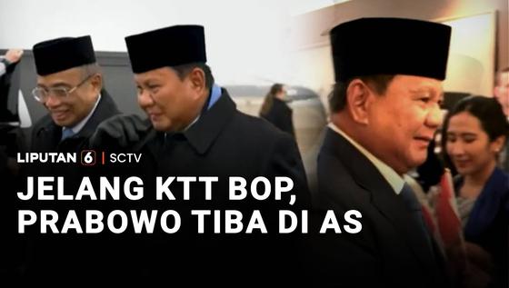 Jelang KTT BOP, Prabowo Tiba di AS