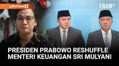 Mensesneg Prasetyo Hadi didampingi Sekretaris Kabinet Teddy indra Wijaya mengumumkan sejumlah menteri Kabinet Merah Putih yang terkena reshuffle pada Senin (8/9/25) sore.