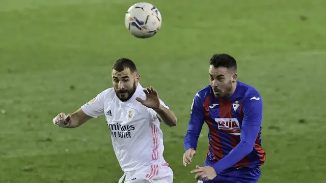 Benzema tampil gemilang bawa Real Madrid menang di Eibar