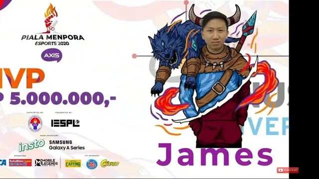 James Alexander - Piala Menpora Esports 2020
