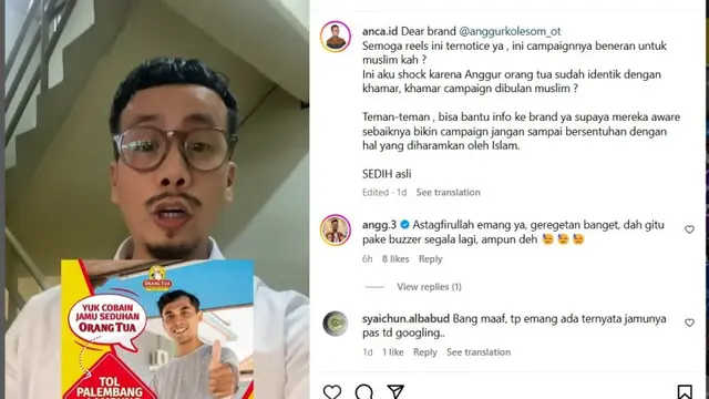Dikabarkan Bagikan Minuman dan Jamu Beralkohol di Posko Mudik Lebaran,. Simak Tanggapan Anggur Orang Tua