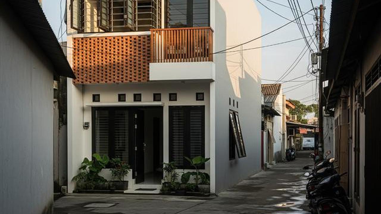 9 Desain Rumah Mungil di Gang Anti Pengap, Strategi Cerdas Sirkulasi Udara dan Cahaya