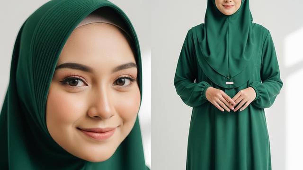ilustrasi gamis syar'i