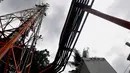 Menara jaringan telekomunikasi milik PT Tower Bersama Infrastructure Tbk, Jakarta, Rabu (2/11). Indonesia menargetkan menjadi negara ekonomi digital terbesar di Asia tenggara tahun 2020. (Liputan6.com/Angga Yuniar)