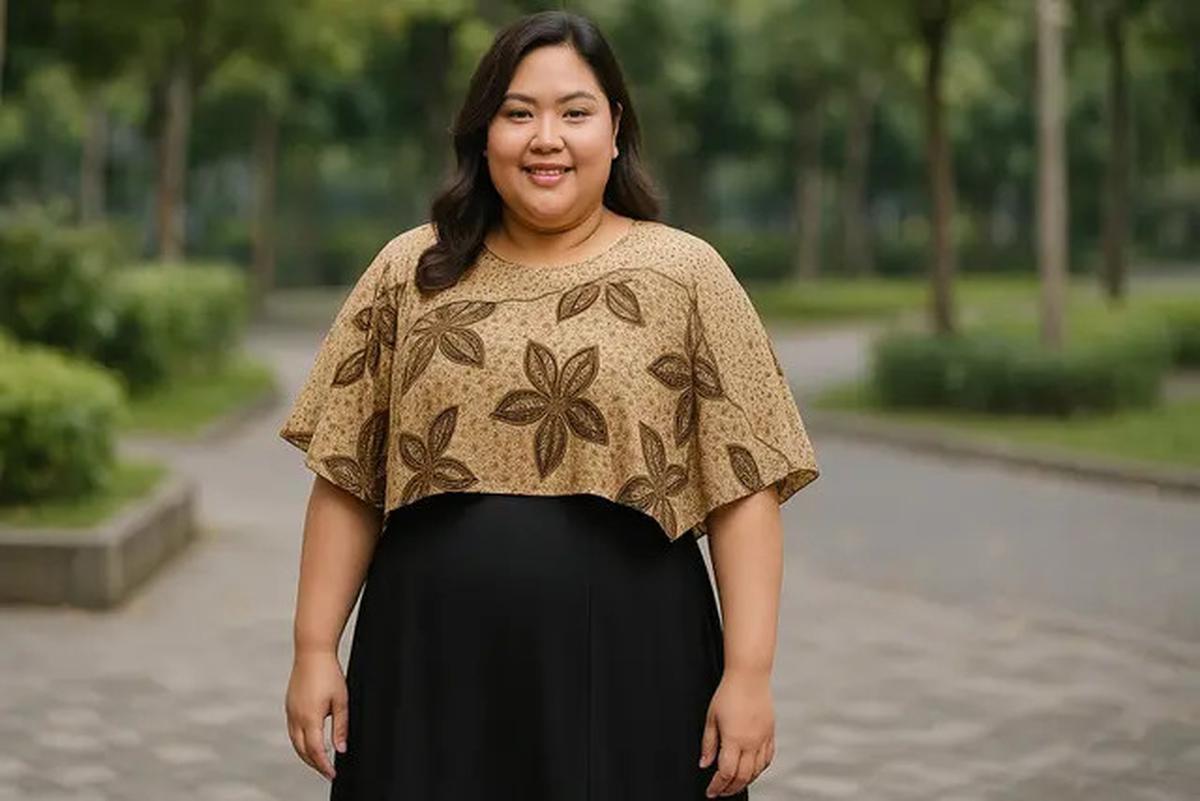 12 Model Batik Wanita Gemuk yang Modis 2025, Nyaman dan Percaya Diri Sepanjang Hari