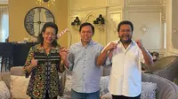 Wakil ketua Dewan Perwakilan Daerah (DPD) RI Sultan B Najamudin membentuk paket pencalonan sebagai pimpinan DPD RI periode 2024-2029 bersama Yorris Raweyai dan Gusti Kanjeng Ratu Hemas. (Istimewa)