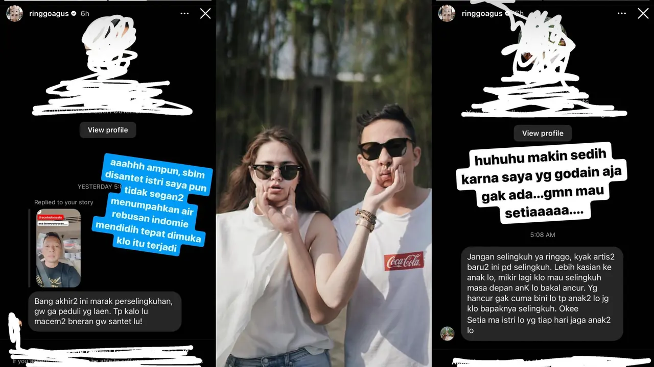 Netizen Mengancam Ringgo Agus Rahman di Tengah Ramainya Kabar Perselingkuhan Para Artis. (Sumber: Instagram @ringgoagus)