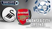 Swansea City vs Arsenal (Liputan6.com/Sangaji)