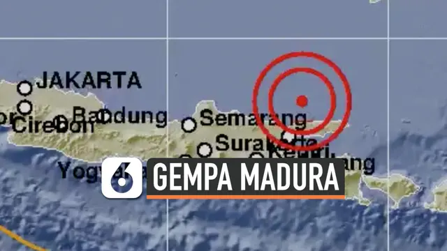 VIDEO: Gempa Magnitudo 6,3 Guncang Madura